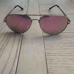 Aviator Sunglasses with Pink Lenses